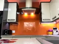 Orange with Rainbow Sparkle